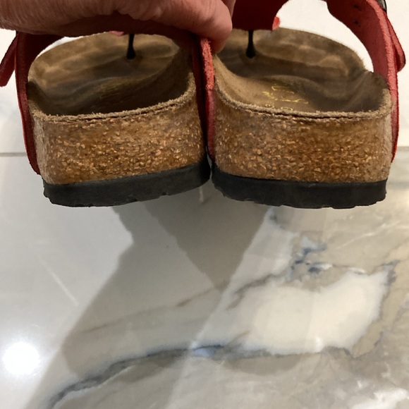 Red Birkenstock Papiillio sandals with sparkle! - Picture 5 of 6